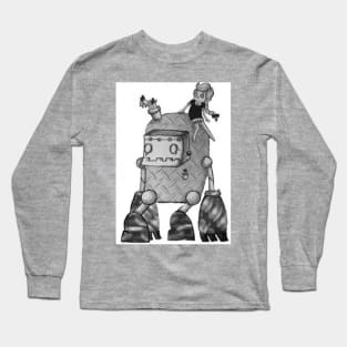 Robot Friend Long Sleeve T-Shirt